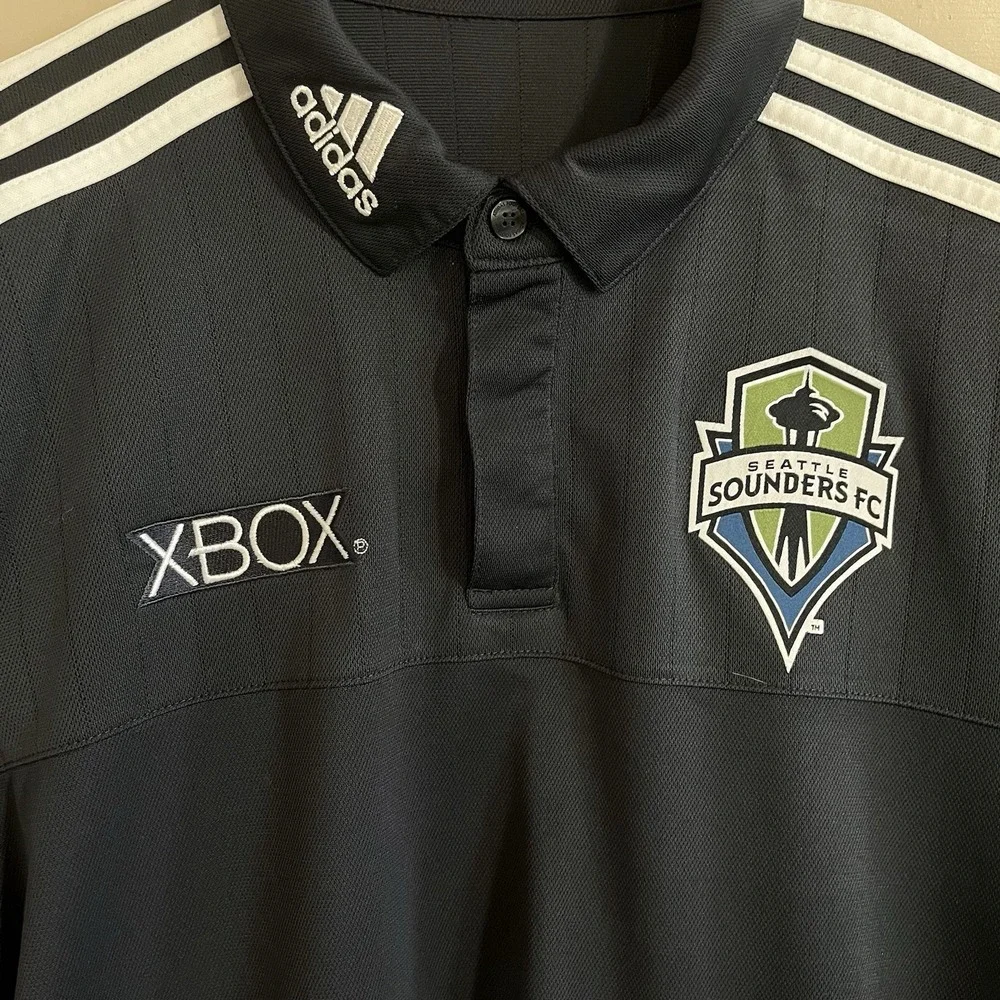 Adidas Seattle Sounders FC‎ Climalite Polo Men's M MLS Soccer